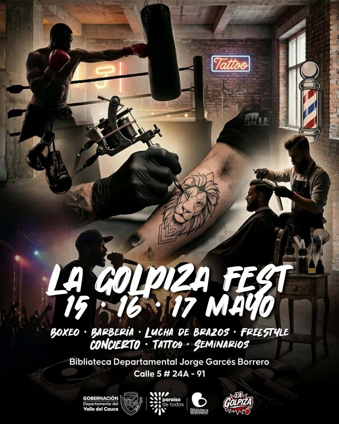 Tres días donde la fuerza, el talento y la cultura urbana se toman Biblio Valle. – Programación completa