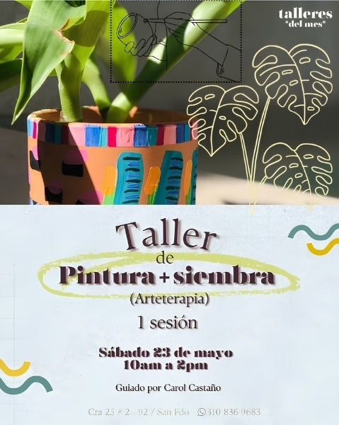 Taller de pintura y siembra