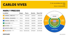 CARLOS VIVES TOUR AL SOL 2026 CALI