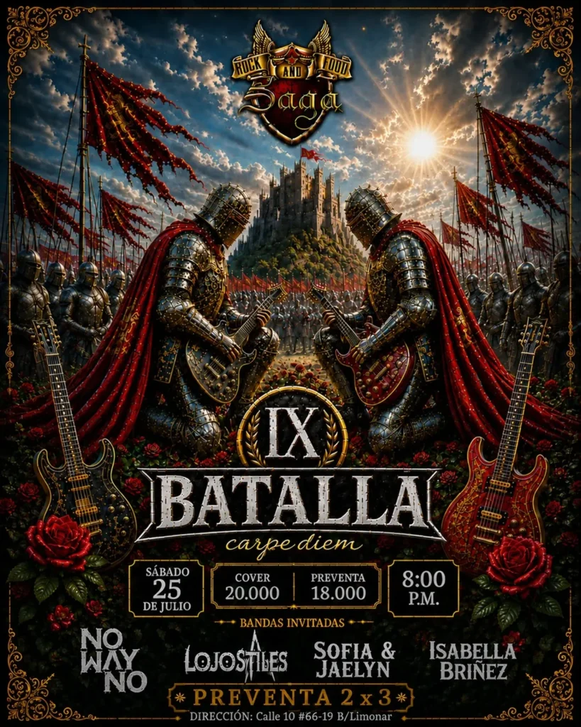 ¡LA BATALLA POR EL ROCK SE LIBRA ESTE SÁBADO!