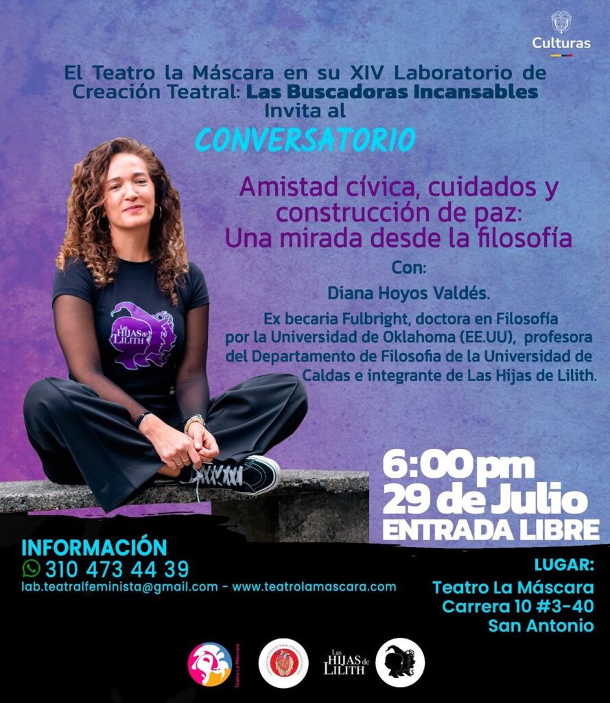 CONVERSATORIO: Amistad cívica, cuidados y construcción de paz — Una mirada desde la filosofía