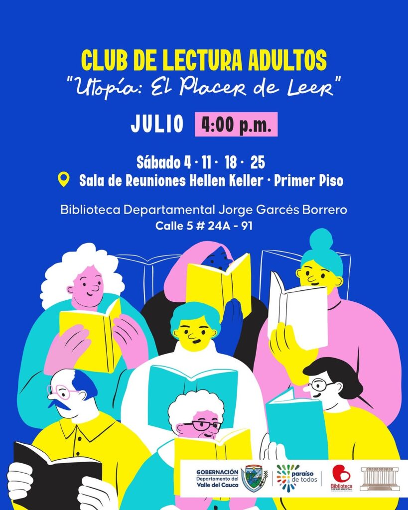 Club de Lectra Adultos «Utopía: El Placer de Leer»