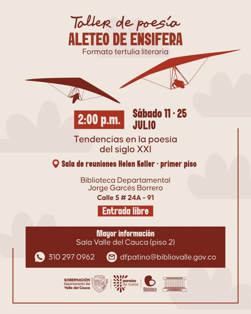 Taller de Poesía: Aleteo de Ensífera