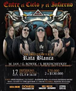 GIRA COLOMBIA 🇨🇴 2026 «ENTRE EL CIELO Y EL INFIERNO» en Cali - Infierno Music Hall Cali: bar de rock y metal en vivo en el centro de la ciudad