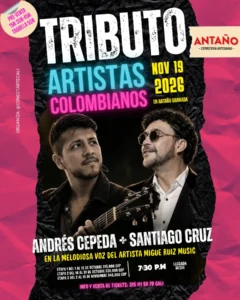Concierto Tributo a Artistas Colombianos: Homenaje a Andrés Cepeda en Cali - Antaño Granada
