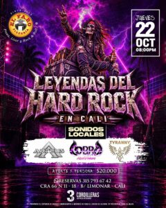 Leyendas del Hard Rock en Cali – 6ta Edicion Sonidos Locales – El Faro en Cali - El Faro Pizzeria Limonar