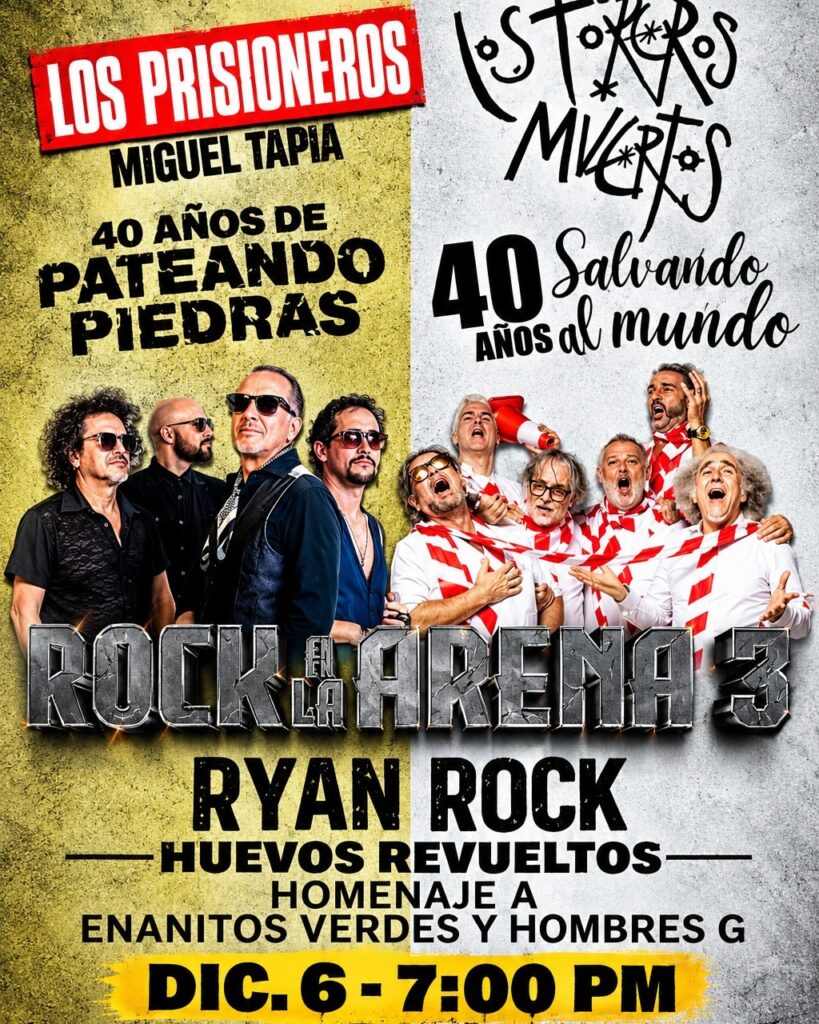 Rock a la Arena 03: Los Prisioneros, Los Toreros Muertos, Ryan Rock
