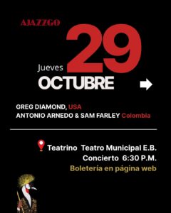 AJAZZGO 2026: Greg Diamond, Antonio Arnedo y Sam Farley en Cali - Teatro Municipal Enrique Buenaventura Cali: la cuenta regresiva hacia sus primeros cien años