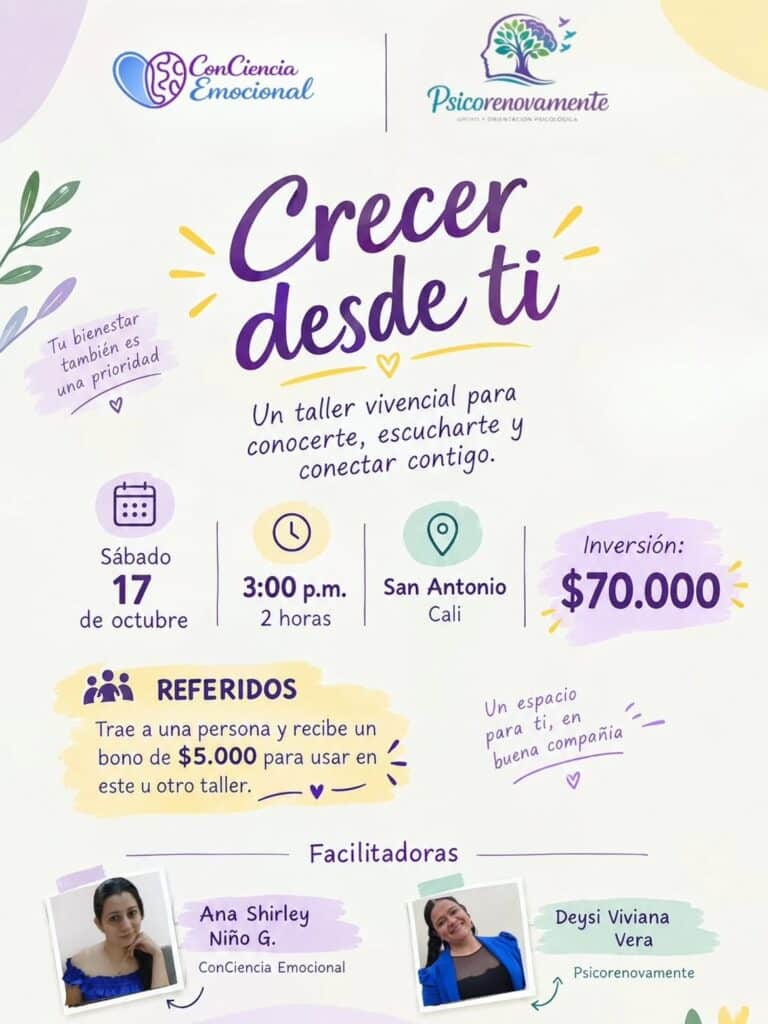 Crecer Desde Ti: Taller Vivencial de Autoconocimiento