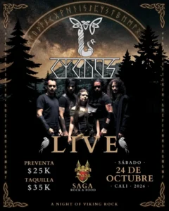 A Night of Viking Rock con Cygnus – Saga Rock & Food en Cali - Saga Rock and Food Cali: bienvenido al templo donde el rock manda y las hamburguesas acompañan