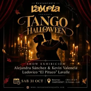 Tango Halloween – Show de Exhibicion en Restaurante Rayuela en Cali - Restaurante Rayuela Cali