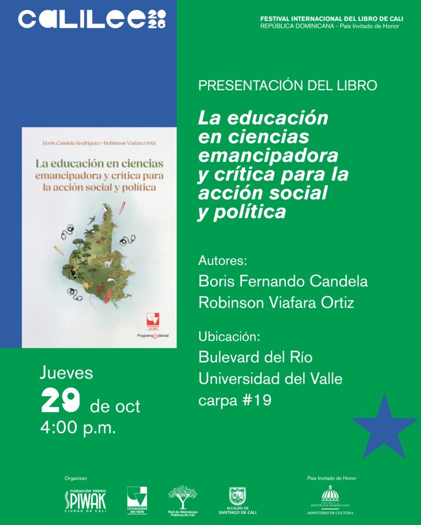 Presentacion del Libro: La Educacion en Ciencias Emancipadora y Critica (CaliLee 2026)