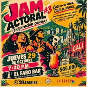 Jam Actoral Inmersivo #3 en Cali - El Faro Pizzeria Limonar