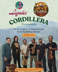 Cordillera: El Sur Canta Cafe (Musica Andina en Cafe Legados) en Cali - Somos Legados Cali: una experiencia sensorial alrededor del café en San Antonio