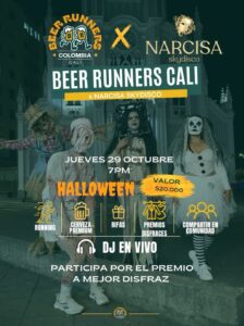 Beer Runners Halloween Run en Cali - Narcisa Sky Disco