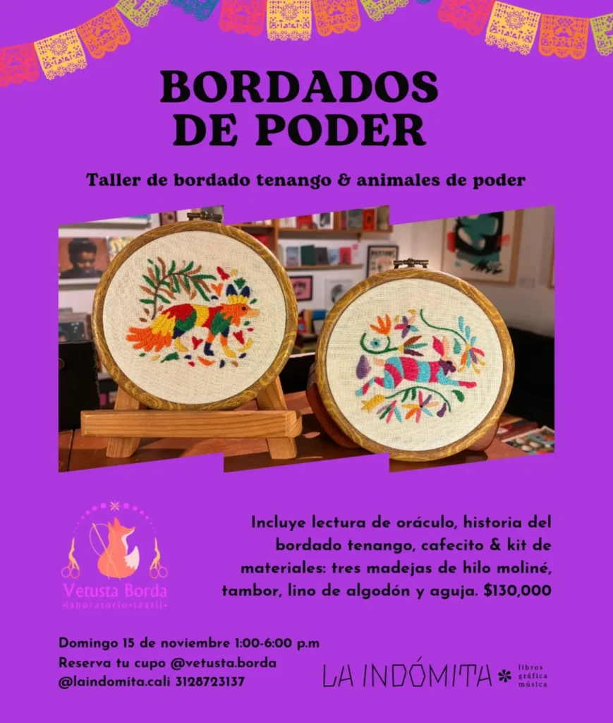 Bordados de Poder: Taller de Bordado Tenango y Animales de Poder